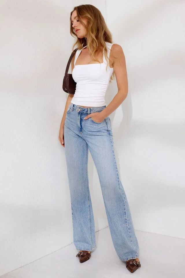 Heidi Wide Leg Jeans | Dynamite Clothing