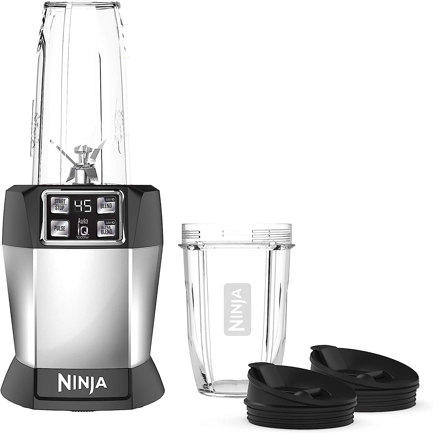 Ninja BL480D Nutri 1000 Watt Auto-IQ Base for Juices, Shakes & Smoothies Personal Blender, 18 and... | Amazon (US)
