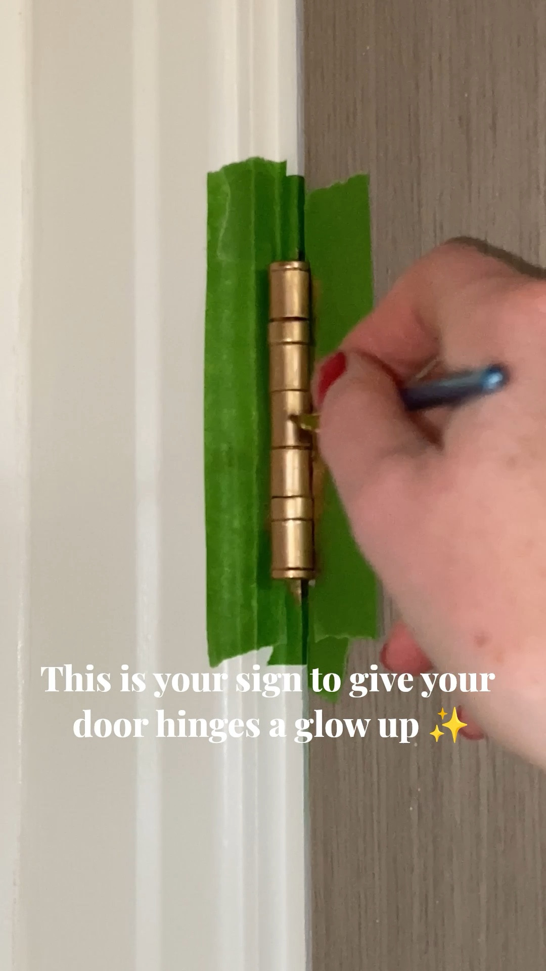 This is your sign to give your door hinges a glow up ✨ It’s the little details that make a big difference, Antique Gold Rub ’n Buff for the win 🏆 

#LTKuk #LTKstyletip #LTKhome