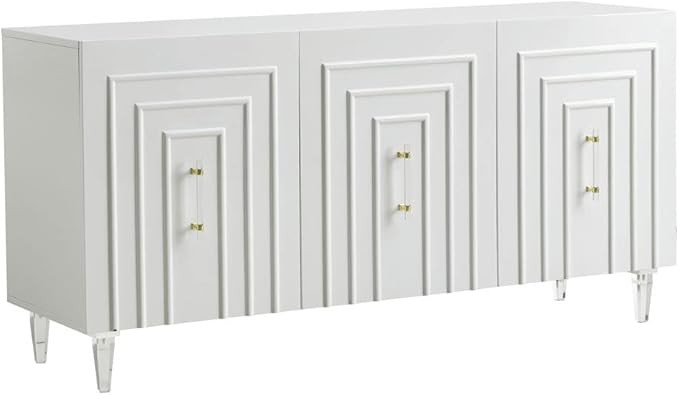 TOV Furniture Famke 31.5" H Transitional MDF Wood Buffet in White Lacquer | Amazon (US)