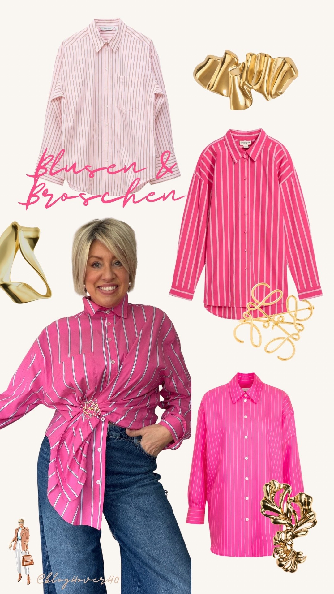 Blusen & Broschen Alternativen zu meinem Look 🩷

#LTKstyletip #LTKdeutschland #LTKspring