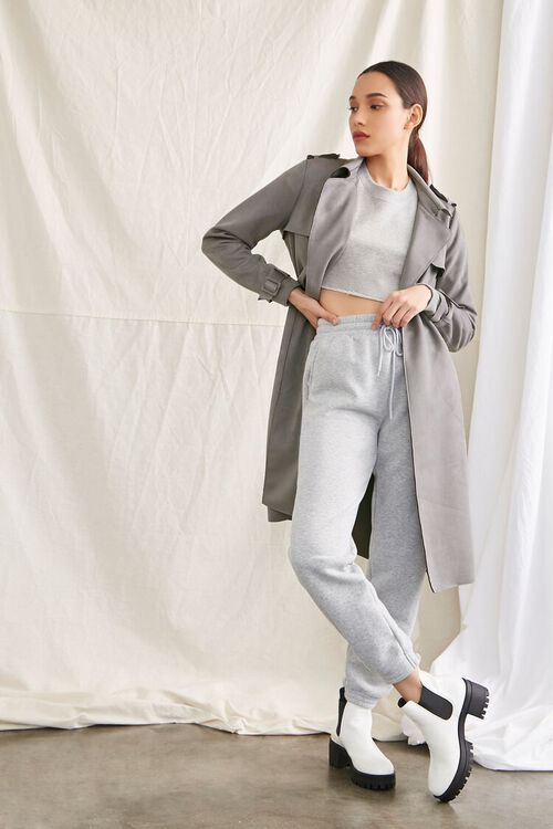 Faux Suede Belted Wrap Jacket | Forever 21 (US)