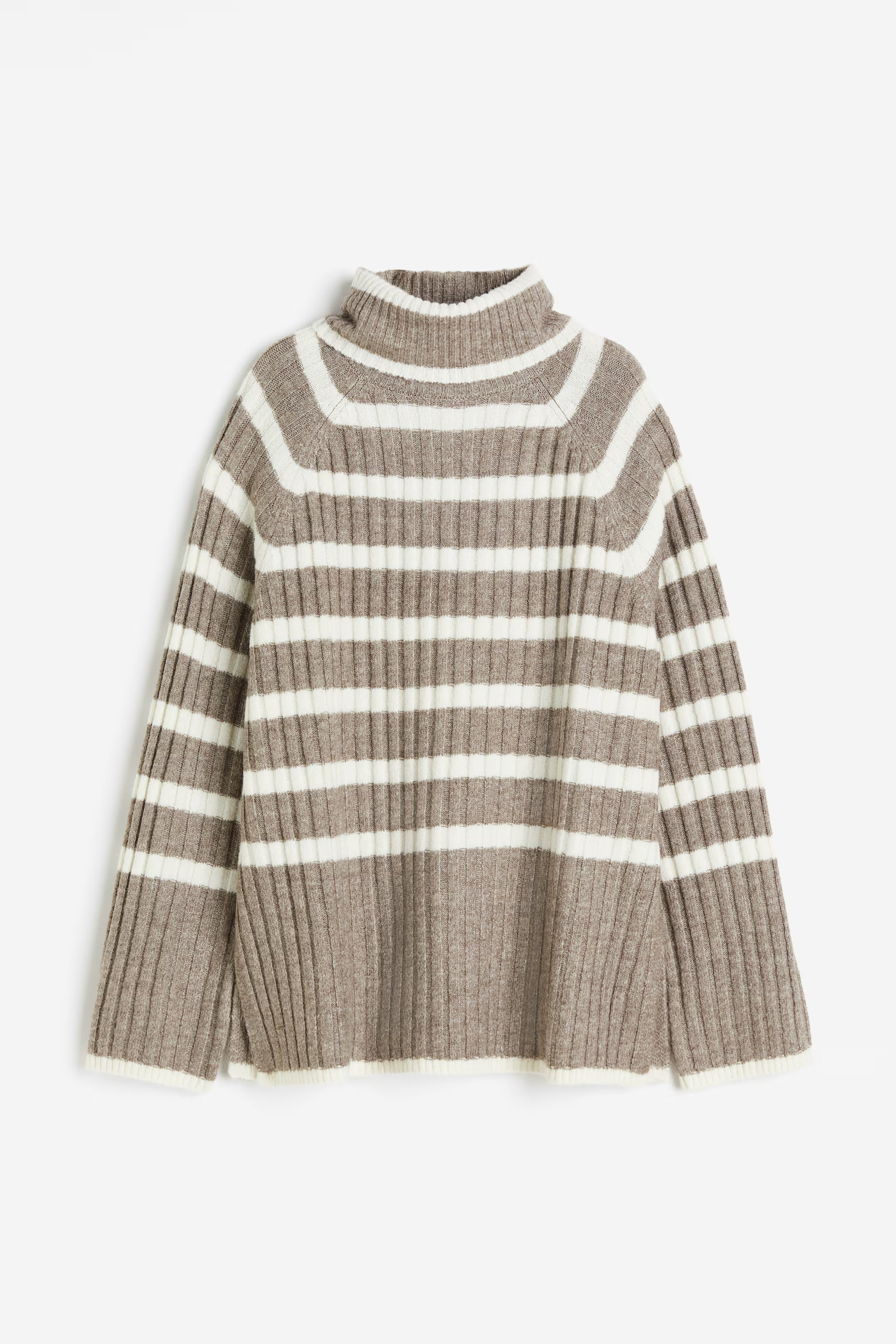 Rib-knit polo-neck jumper | H&M (UK, MY, IN, SG, PH, TW, HK)