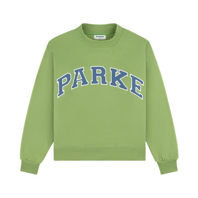 Varsity Mockneck - Matcha + Bluestone | Parke