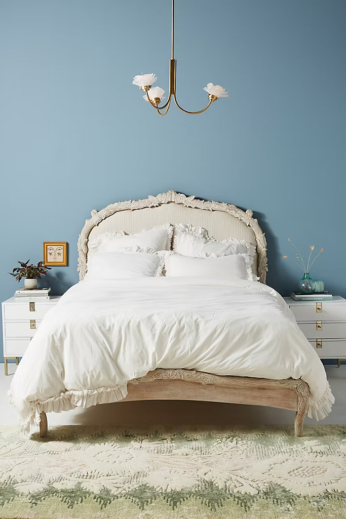 Washed Percale Adina Duvet Cover | Anthropologie (US)