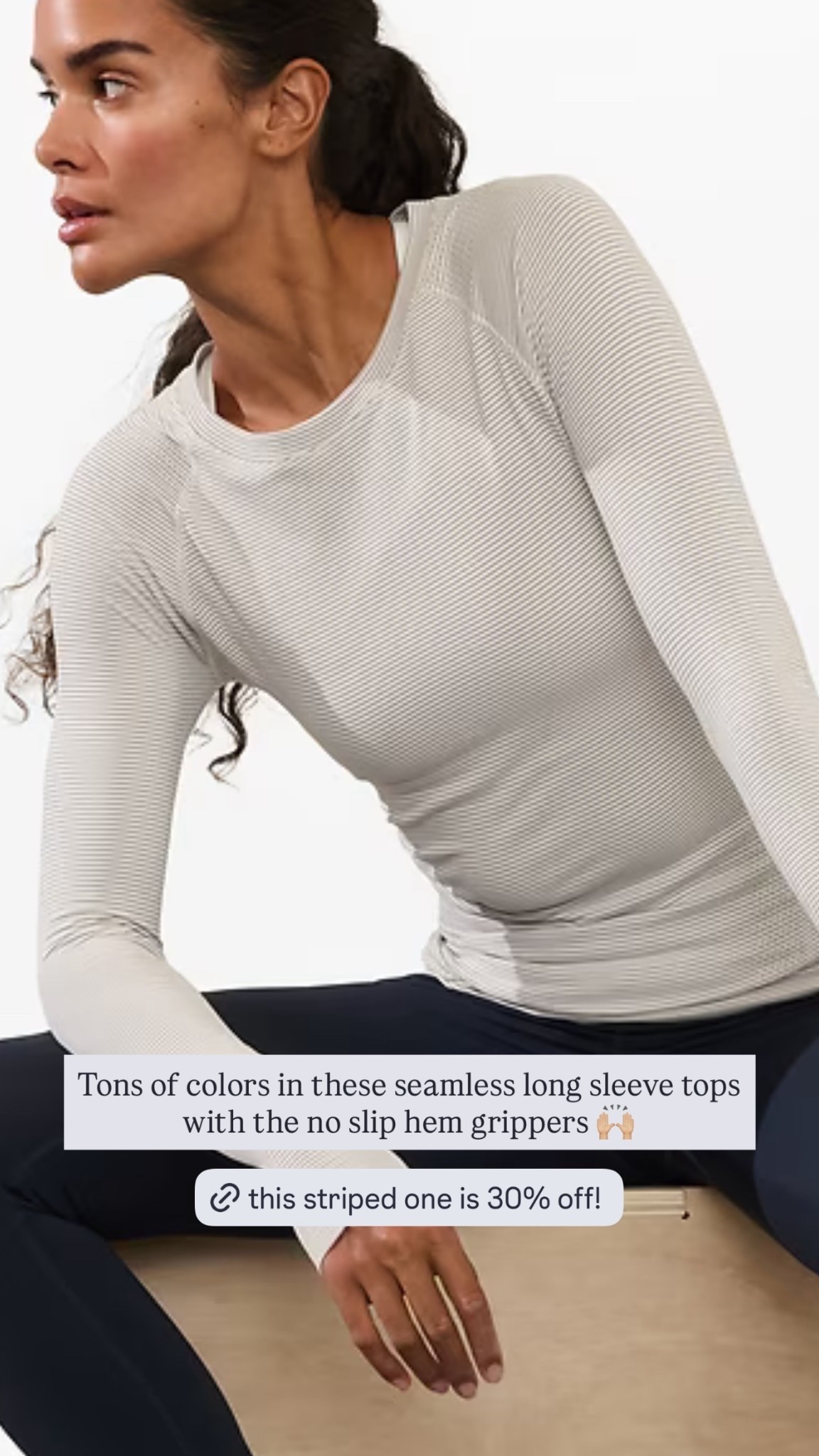 Tons of colors in these seamless long sleeve tops with the no slip hem grippers 🙌🏼

#LTKActive #LTKSaleAlert #LTKfitnessgoals