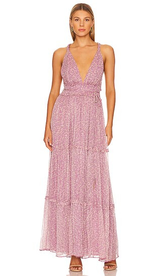 Flora Maxi Dress in Juno Floral | Revolve Clothing (Global)