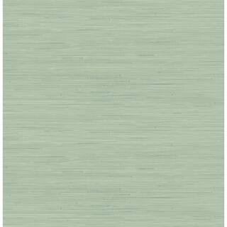 Sage Classic Faux Grasscloth Peel and Stick Wallpaper | The Home Depot