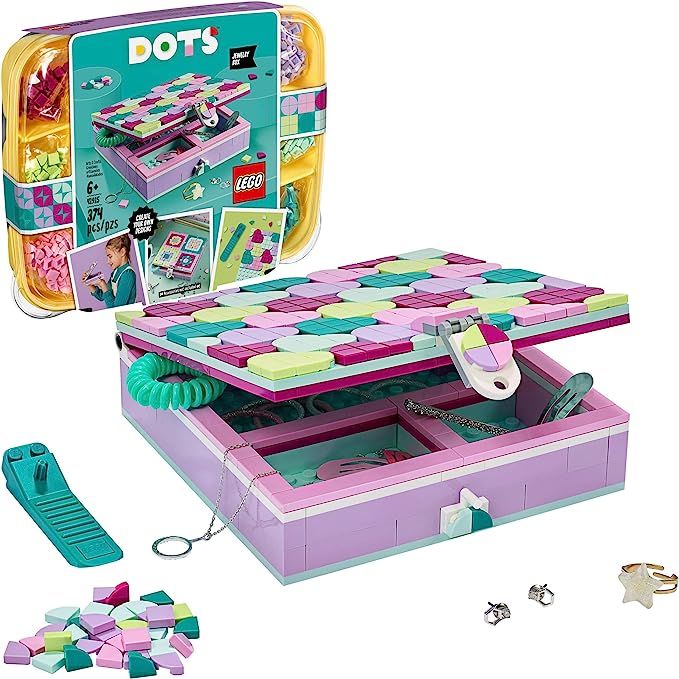 LEGO DOTS Jewelry Box 41915 Craft Decorations Art Kit, for Kids Who are Into Cool Arts and Crafts... | Amazon (US)