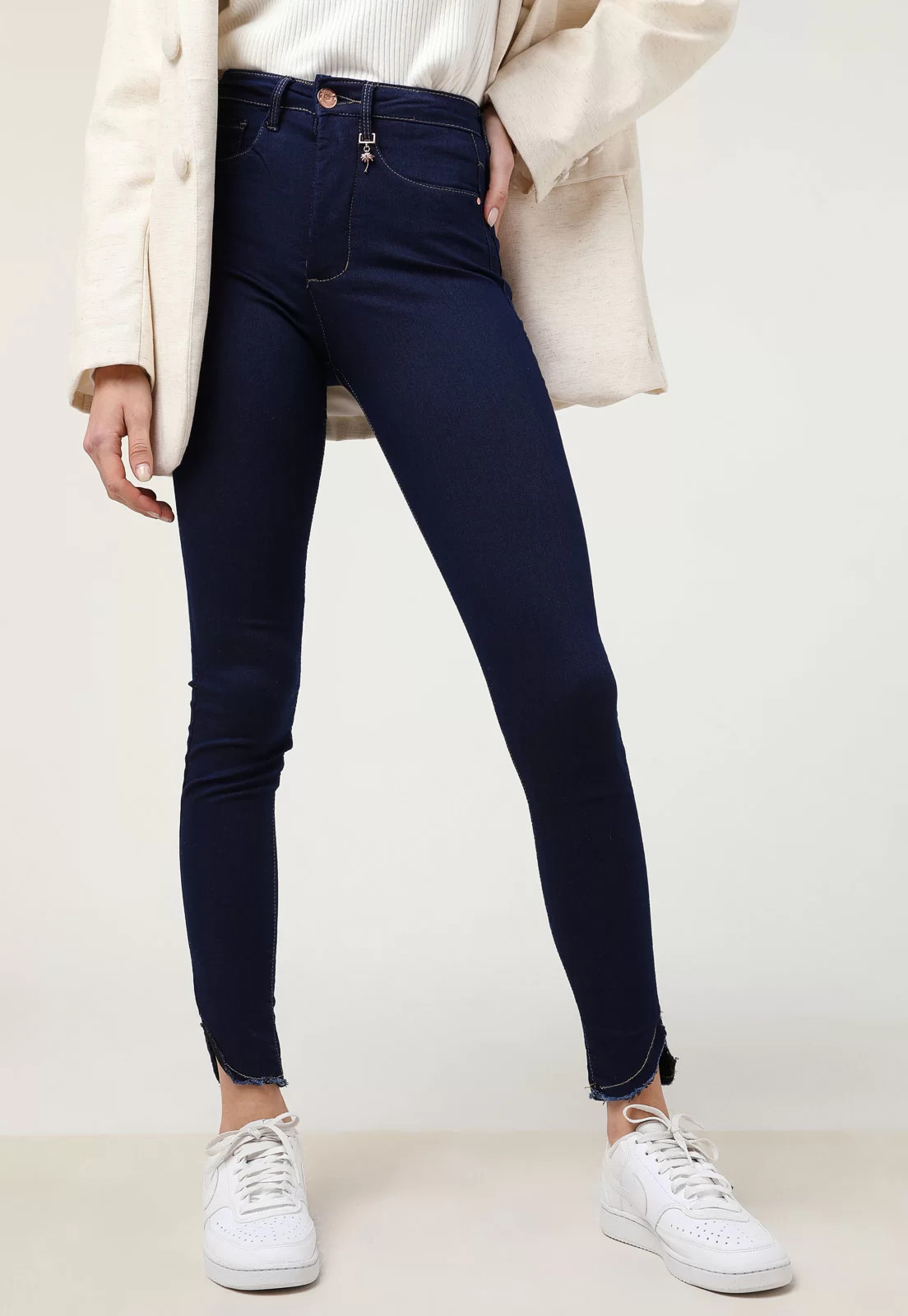 Calça Jeans Lez a Lez Skinny Bolsos Azul | Dafiti (BR)