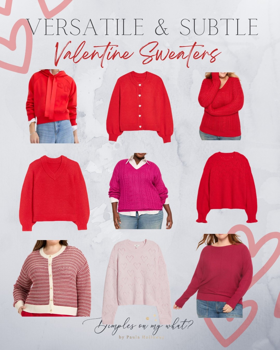 Red and link sweaters that would be perfect for Valentines and beyond! Most offered in extended or plus sizes as well. 



#LTKMidsize #LTKPlusSize #LTKValentine