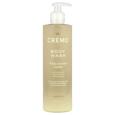 Cremo, Body Wash, White Jasmine Amber, 16 fl oz (473 ml) | iHerb
