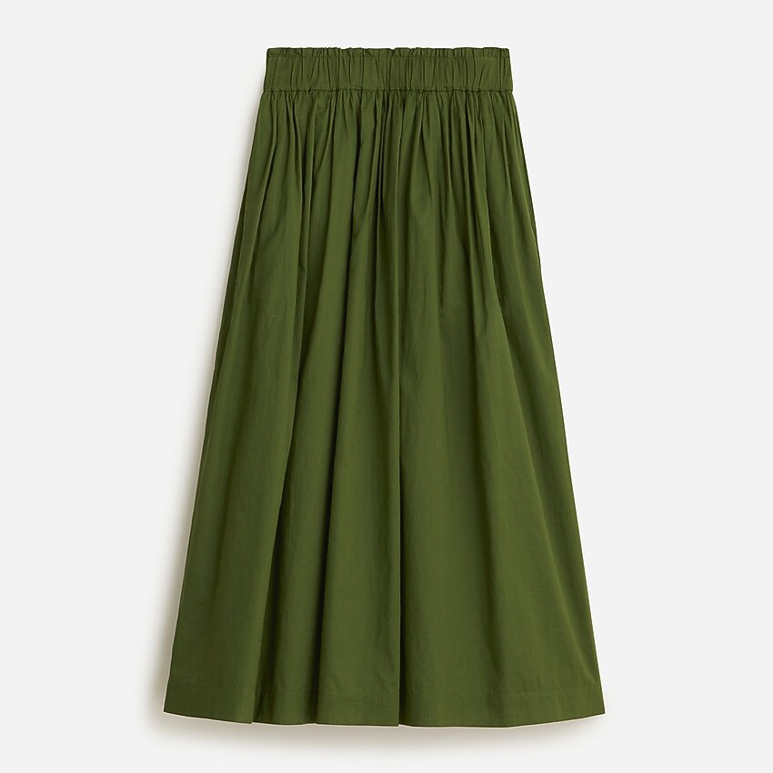 Pull-on cotton voile midi skirt | J. Crew US