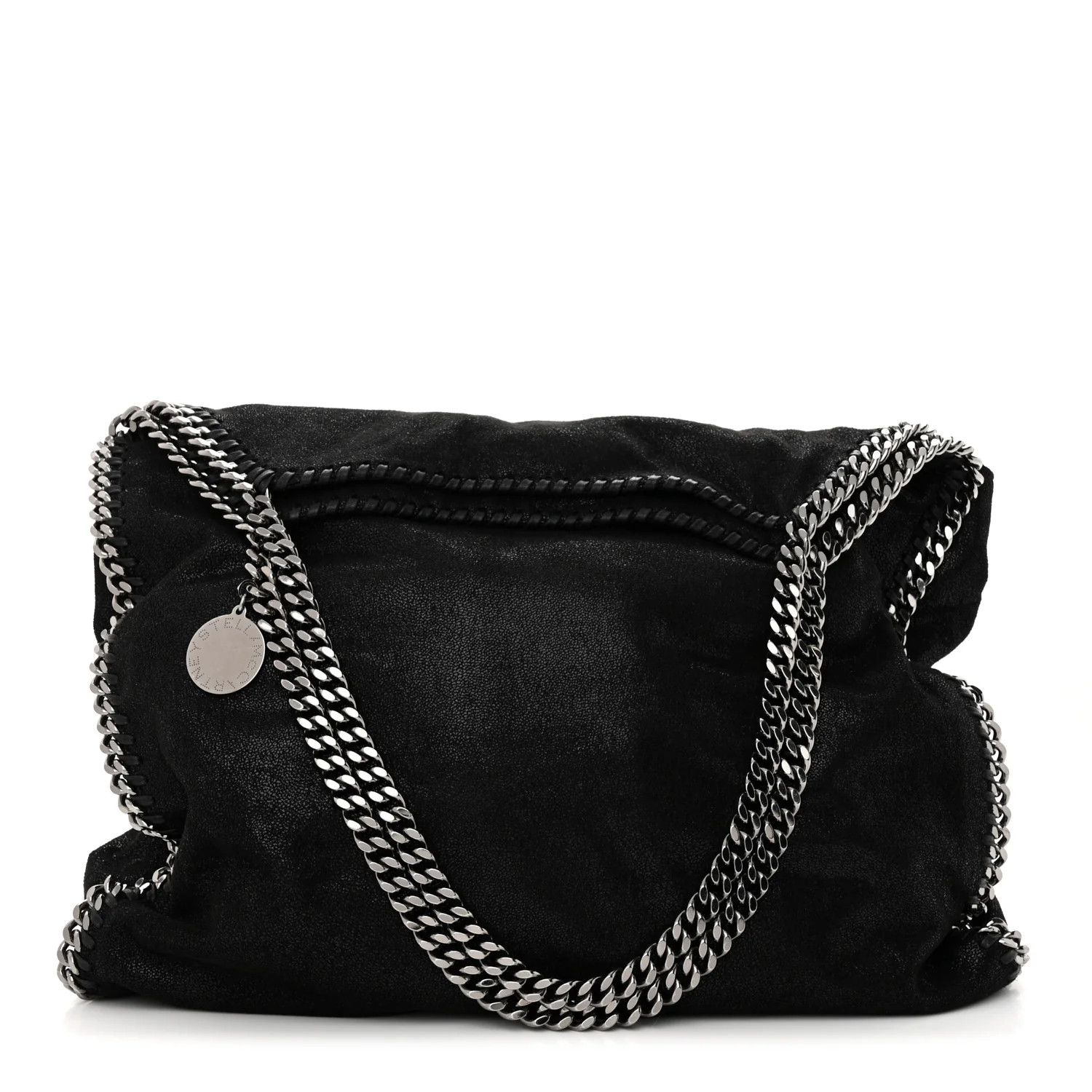 Shaggy Deer Falabella Fold Over Tote Black | FASHIONPHILE (US)
