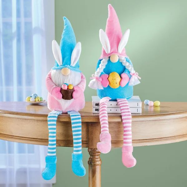 2 Piece Easter Gnome Sitter Set | Wayfair North America