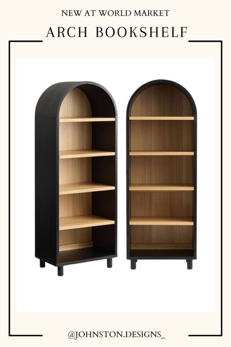 New at World Market! 

This beautiful two toned Natural and Charcoal Black Wood Arch Bookshelf 🤩


Arched Bookshelf | Arched Cabinet | Affordable Home Finds  

#LTKSaleAlert #LTKHome