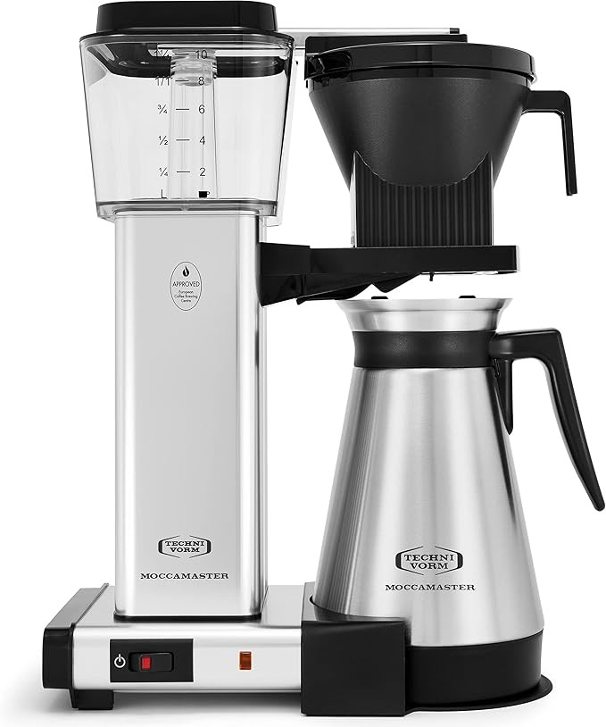 Technivorm Moccamaster 79312 KBGT Coffee Brewer, 40 oz, Polished Silver | Amazon (US)