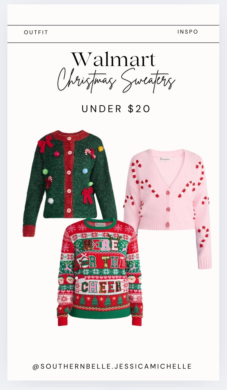 Holiday Christmas ugly cute sweaters @walmart

#LTKParties #LTKHoliday #LTKFindsUnder50