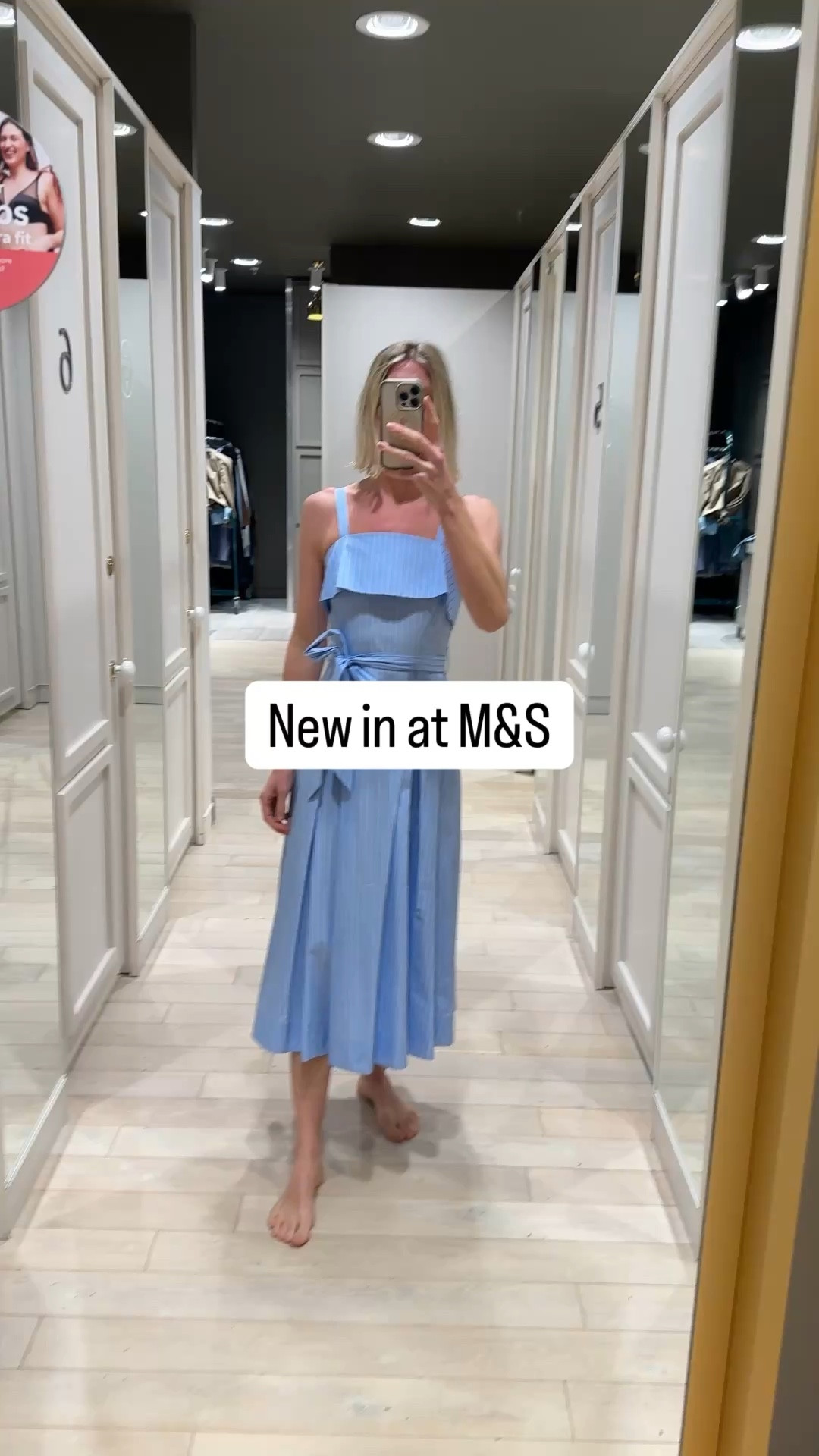 New in at Marks & Spencer’s 

Springs wardrobe essentials 

Cotton stripe dress
Knit blue top
Wide leg jeans with pleat detail
Navy knit cardigan 
Cream barrell leg jeans 
Embroidered blouse 
Turn up light wash jeans 

#LTKUK #LTKspring #LTKspringtrends