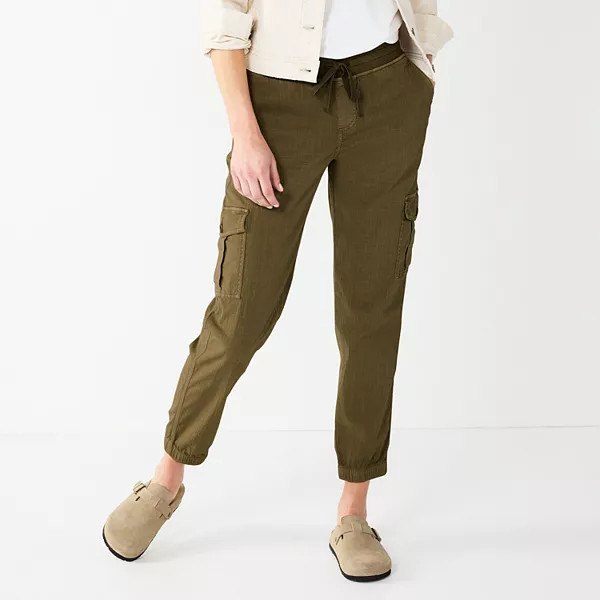 Women's Sonoma Goods For Life® Mid Rise Pull On Jogger Pants | Kohl's