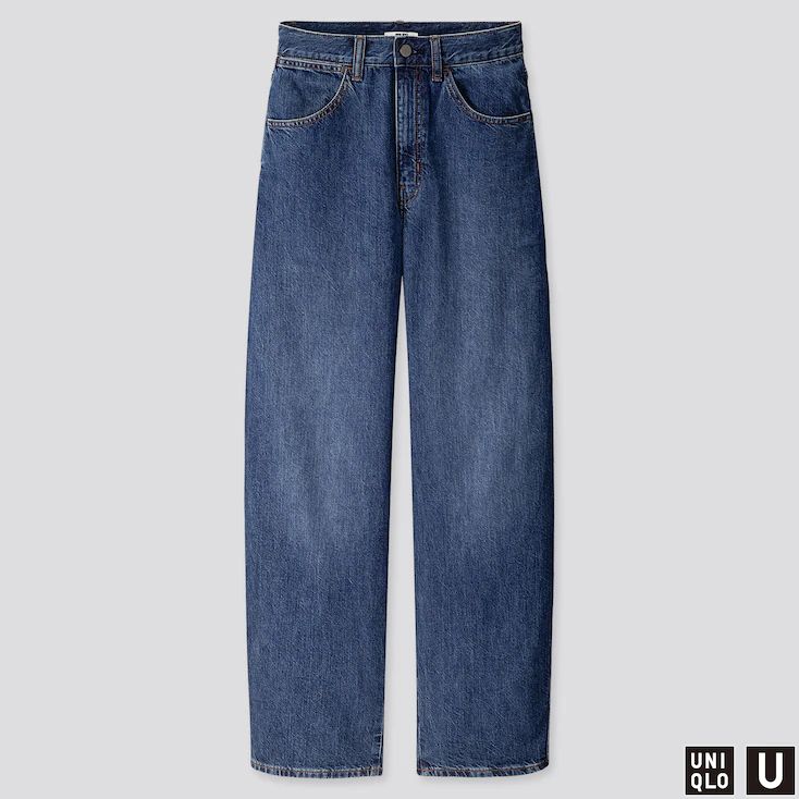 WOMEN U WIDE-FIT CURVED JEANS | UNIQLO (US)