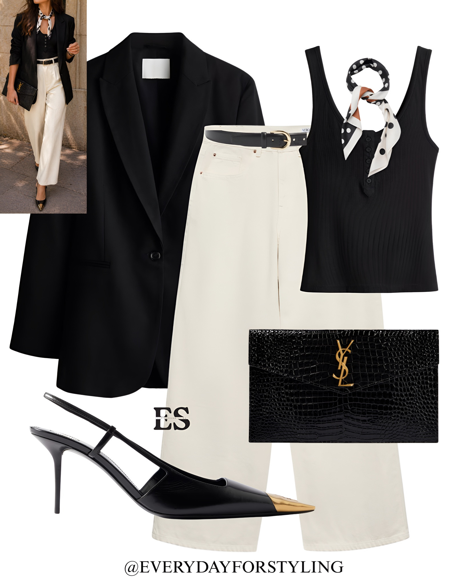 Black, cream & gold — forever the formula 🖤

hm blazer, hm top, vero moda jeans, ysl heels, viral heels, ysl clutch, saint laurent heels, saint laurent bags, luxury outfit, hm outfit, chocolate brown outfit inspo, cream trousers outfit ideas, quiet luxury styling tips, old money outfit women, neutral capsule wardrobe looks, elevated basics outfits, minimal chic outfits women, classy everyday outfit ideas, rich girl aesthetic outfits, how to style blazer outfits, effortless elegant outfits, timeless wardrobe outfits, neutral outfit combinations, luxury minimal fashion, everydayforstyling 

#quietluxurystyle, #oldmoneyaestheticstyle, #capsulewardrobeedit, #elevatedbasics, #neutralstyleinspo


#LTKSeasonal #LTKWorkwear #LTKgrwm