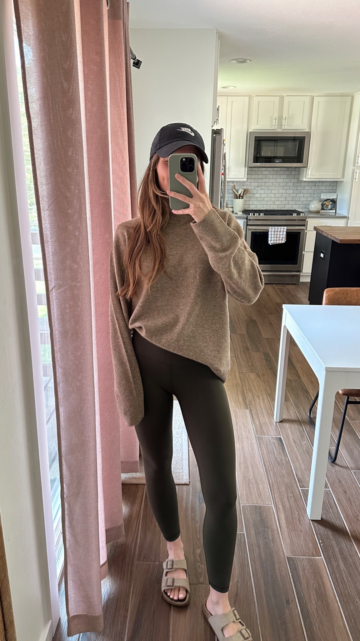 sized up to medium in sweater for a more oversized fit, so soft and cozy 

Morning walk outfit, fall outfit, mom outfit 

#LTKSeasonal