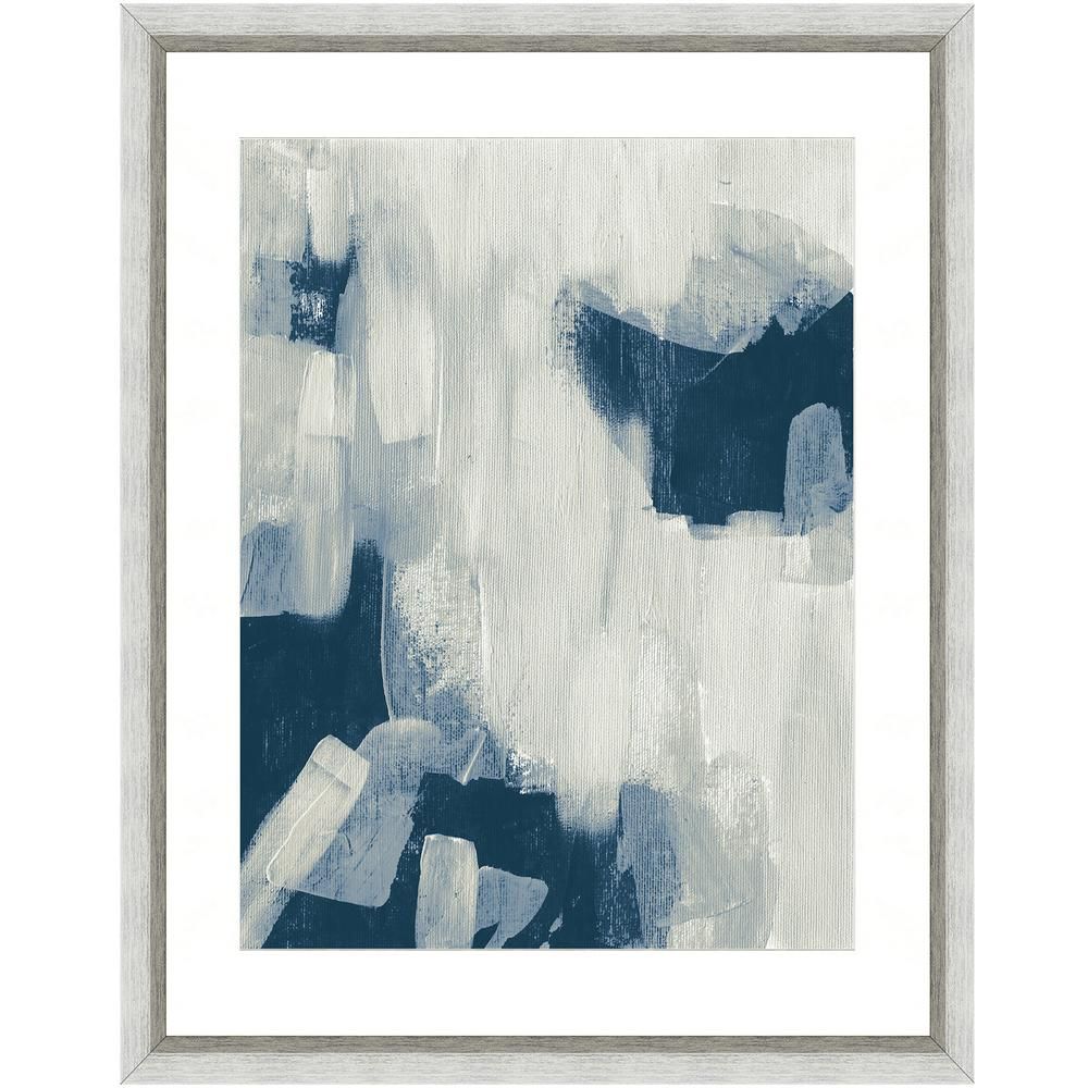 Vintage Print Gallery Abstract brushstrokes II Framed Archival Paper Wall Art (20 in. x 24 in. in fu | The Home Depot