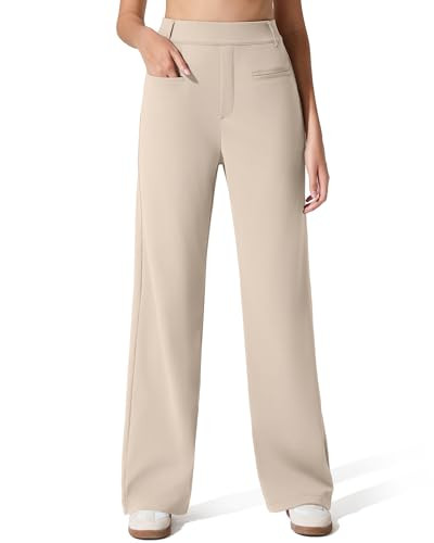 G4Free Women's Pants Dress Yoga with Pockets for Office Work Comfy Stretch Slack Straight Leg Bus... | Amazon (US)