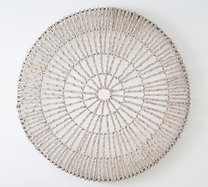 Handwoven Willow Wheel Wall Art - 48" | Pottery Barn (US)