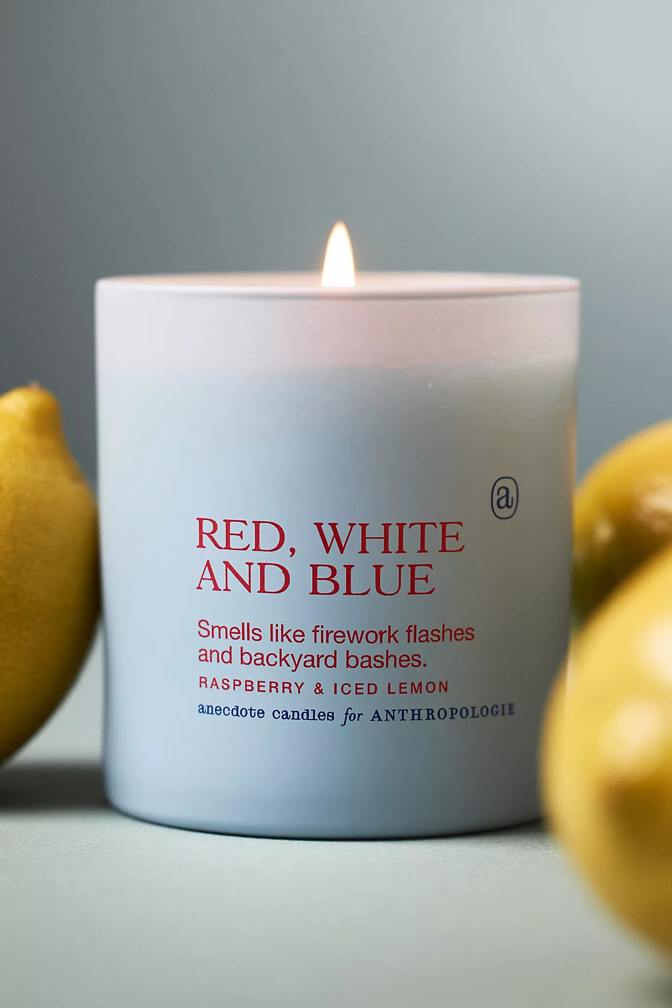 Anecdote Red, White & Blue Raspberry & Lemon Ice Boxed Candle | Anthropologie (US)
