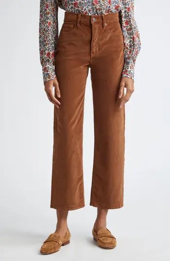 Crosbie High Waist Wide Straight Leg Corduroy Pants | Nordstrom