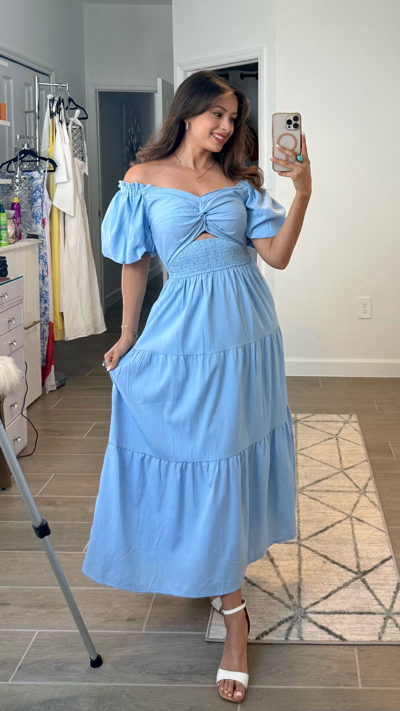 ☀️✨ The perfect summer dress does exist, and I found it! 👗
Lightweight, breezy, and so flattering — whether you’re headed to brunch, the beach, or a sunset stroll. I’m obsessed with the color and how easy it is to dress up or down.

💛 Tap to shop this look + my accessories! #LTKsummer #LTKfashion #SummerStyle