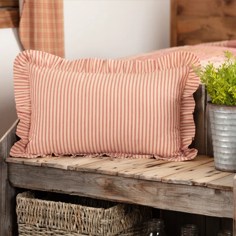 Surikova Ruffled Cotton Throw Pillow | Wayfair North America