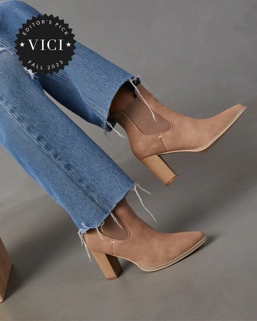 Autumn Chic Ankle Boots - Beige | VICI