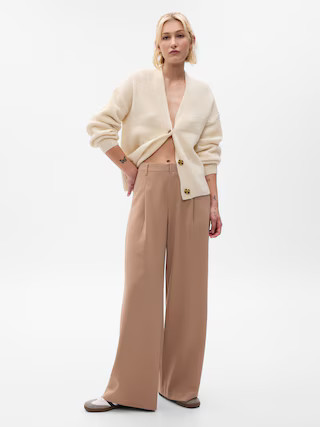 High Rise Pleated Wide-Leg Trousers | Gap (US)