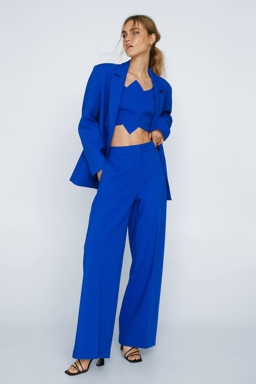 Tailored Wide Leg Pants | Nasty Gal (US)