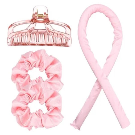 Heatless Curlers / Heatless Curls - Curl Hair without Heat Pink | Walmart (US)