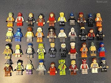 10 NEW LEGO MINIFIG PEOPLE LOT random grab bag of minifigure guys city town set by USA | Amazon (US)