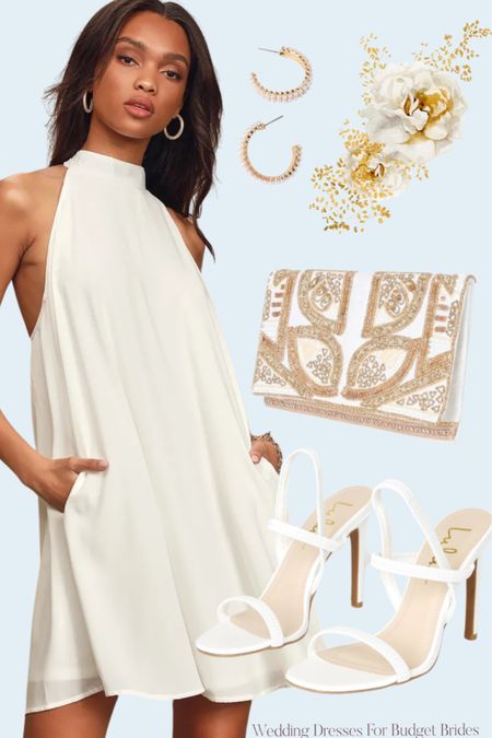 Bridal shower outfit for the bride to be.

#wedding #whitedresses #cocktaildress #vintageinspireddress #sandals

#LTKitbag #LTKshoecrush #LTKwedding