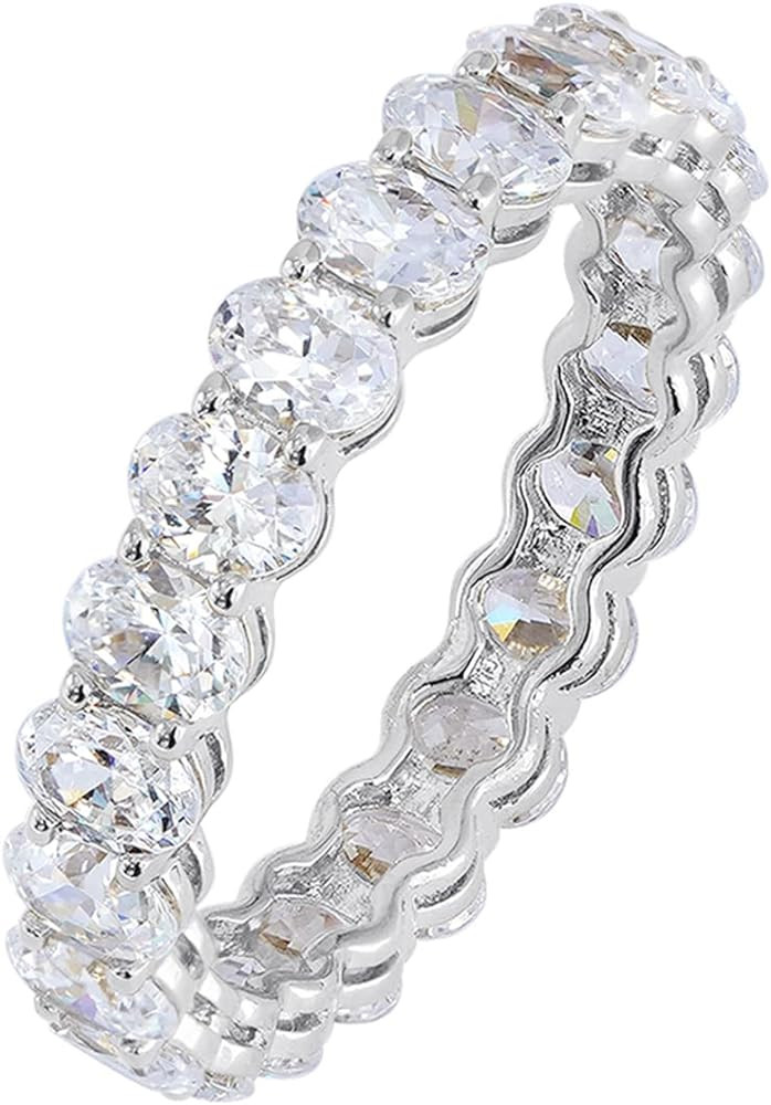 Amazon Essentials 14K Gold Plated Cubic Zirconia Stackable Statement Ring | Amazon (US)