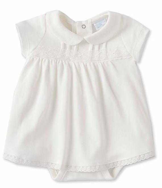 Edgehill Collection Baby Girls Newborn-6 Months Short-Sleeve Lace Bodysuit Dress | Dillard's | Dillards