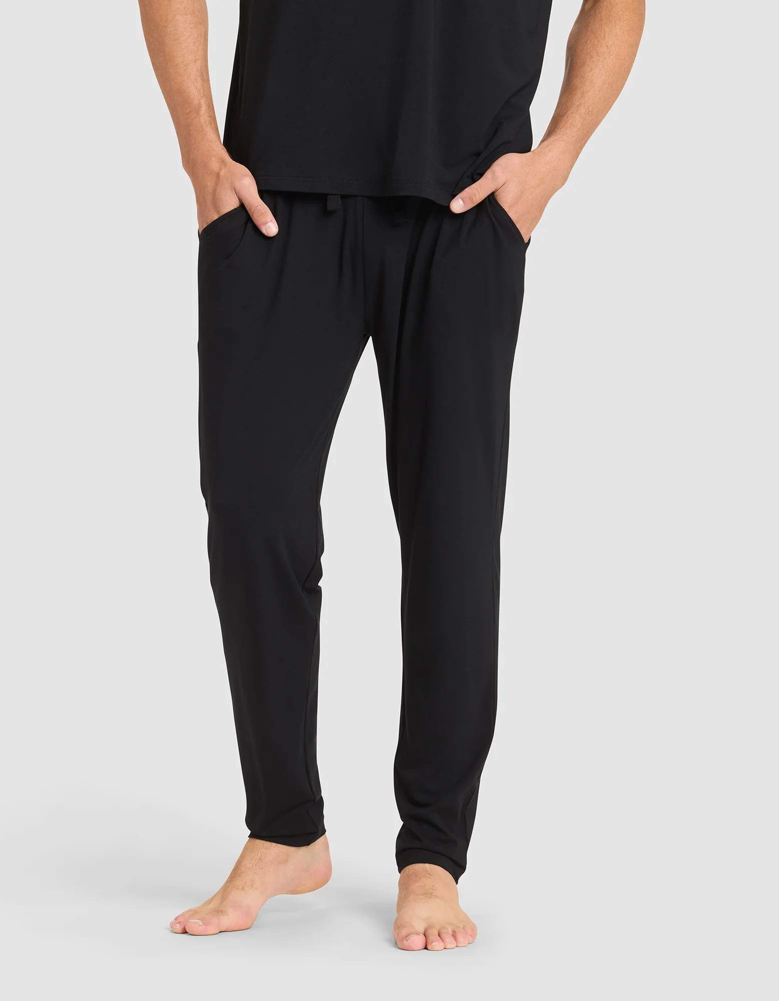Men's Bamboo Viscose Stretch-Knit Pajama Pants in Black (Size: XL) - Cozy Earth | Cozy Earth