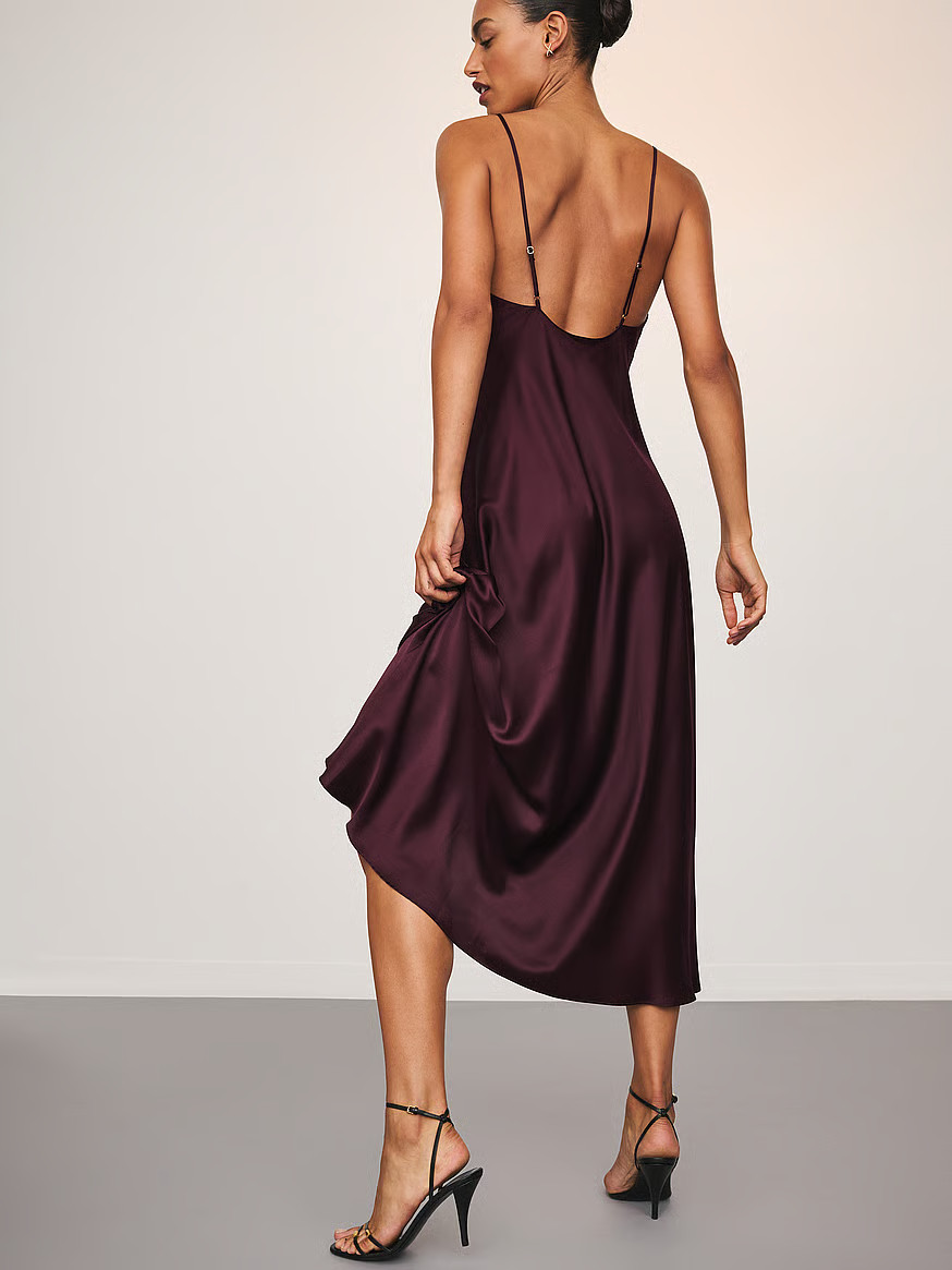 Buy Satin Long Slip, Winter Wine - Order Slips online - Victoria's Secret US | Victoria's Secret (US / CA )