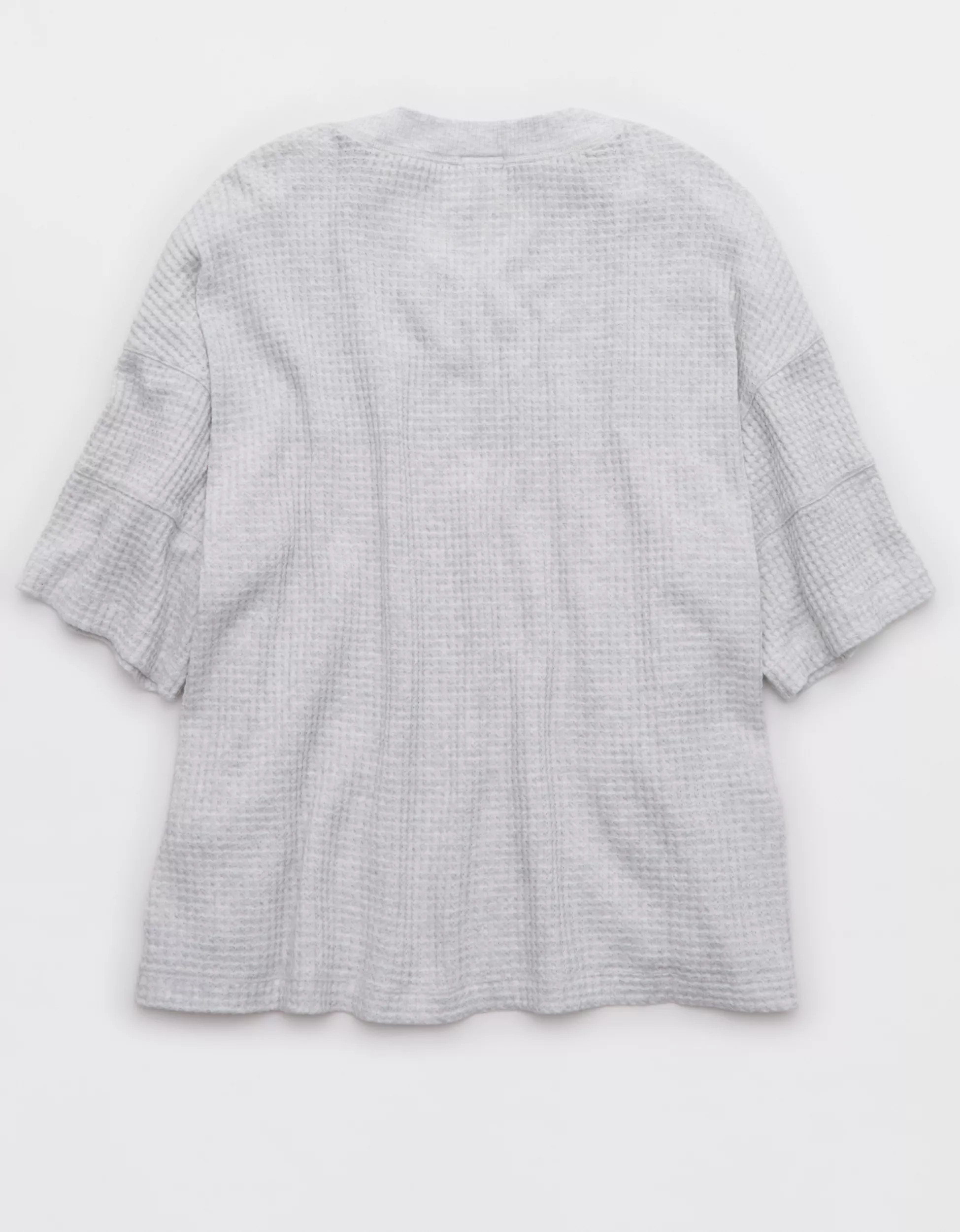 OFFLINE By Aerie Wow! Waffle Jersey V-Neck T-Shirt | American Eagle Outfitters (US & CA)