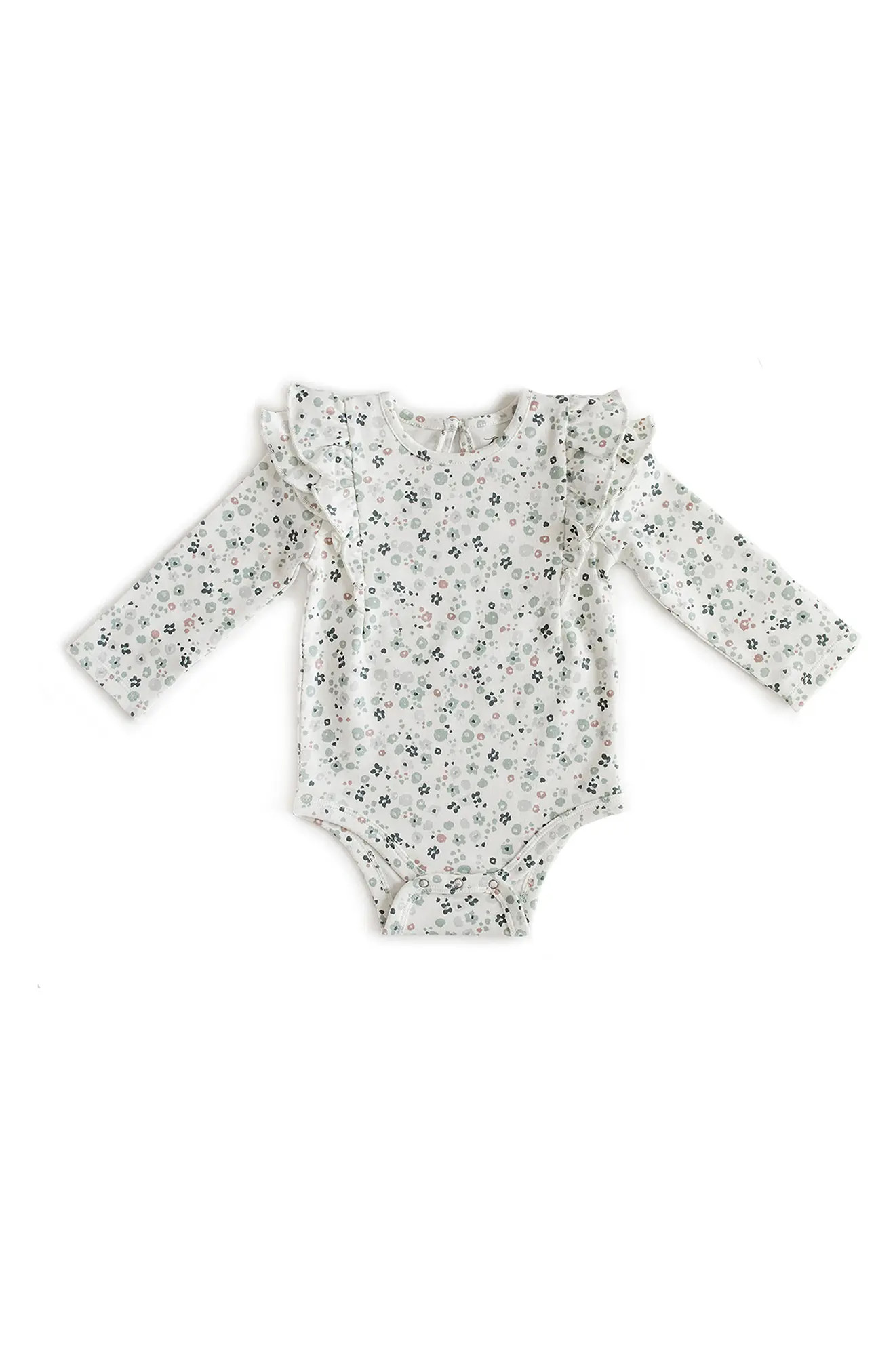 Pehr Bluebells Ruffle Bodysuit at Nordstrom, Size 0-3M | Nordstrom