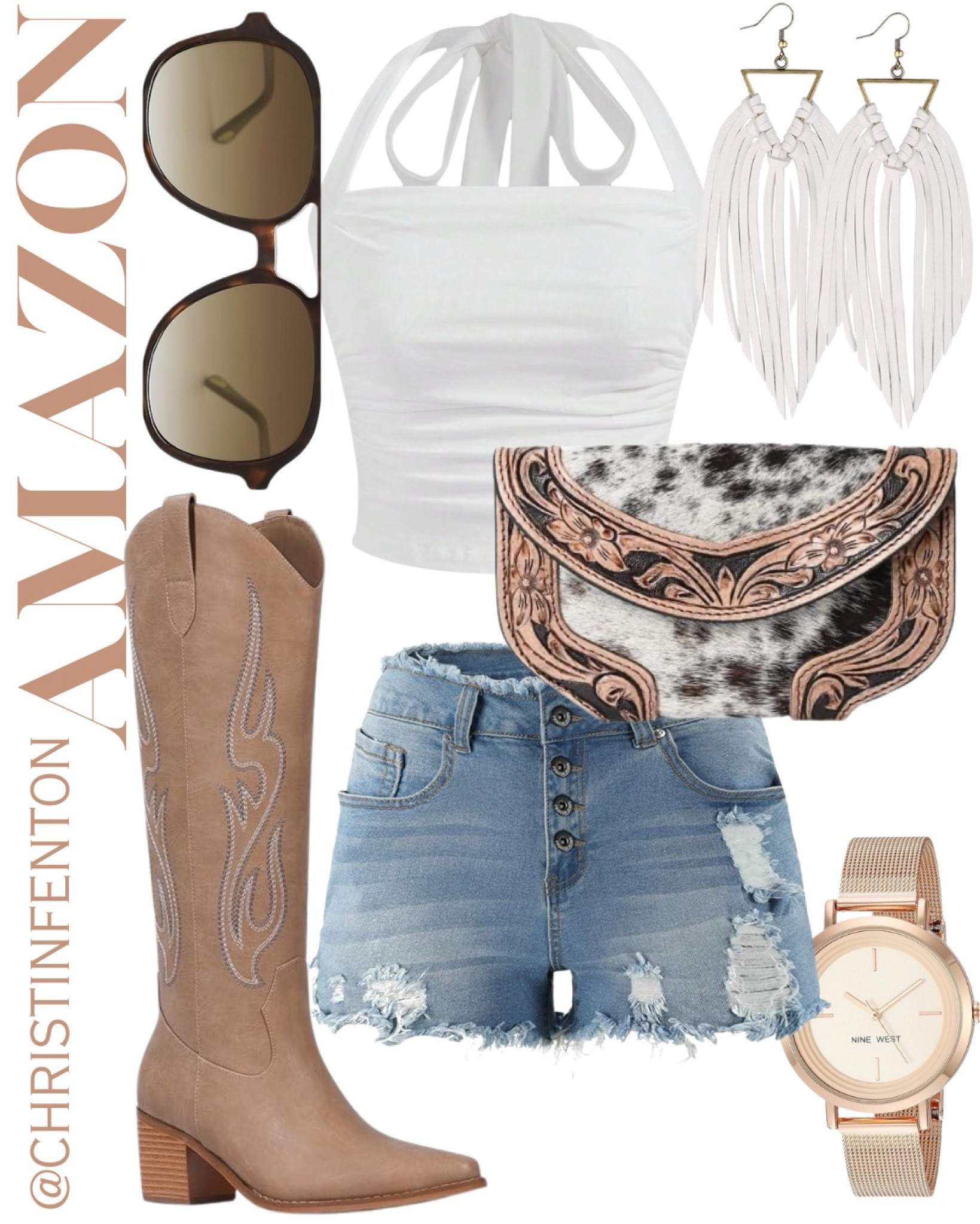 Country concert ready. Amazon Favorite Fashion 🎀 summer dresses, summer shorts, crop tops, jean shorts, jewerly and handbags @shop.ltk #liketkit #founditonamazon 🥰 Thank you for shoe shopping with me! 🤍 XO Christin #LTKStyleTip #LTKShoeCrush #LTKItBag #LTKBeauty #LTKSaleAlert #LTKWedding #LTKParties #LTKMidsize #LTKFindsUnder50 #LTKFindsUnder100 #LTKOver40 #LTKActive #LTKWorkwear #LTKSeasonal #LTKTravel #LTKPlusSize #LTKSummerSales 

#LTKBacktoSchool #LTKItBag #LTKShoeCrush