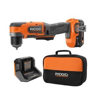 RIDGID 18V Brushless Cordless 3/8 in. Subcompact Right Angle Drill Kit with 2.0 Ah MAX Output Batter | The Home Depot