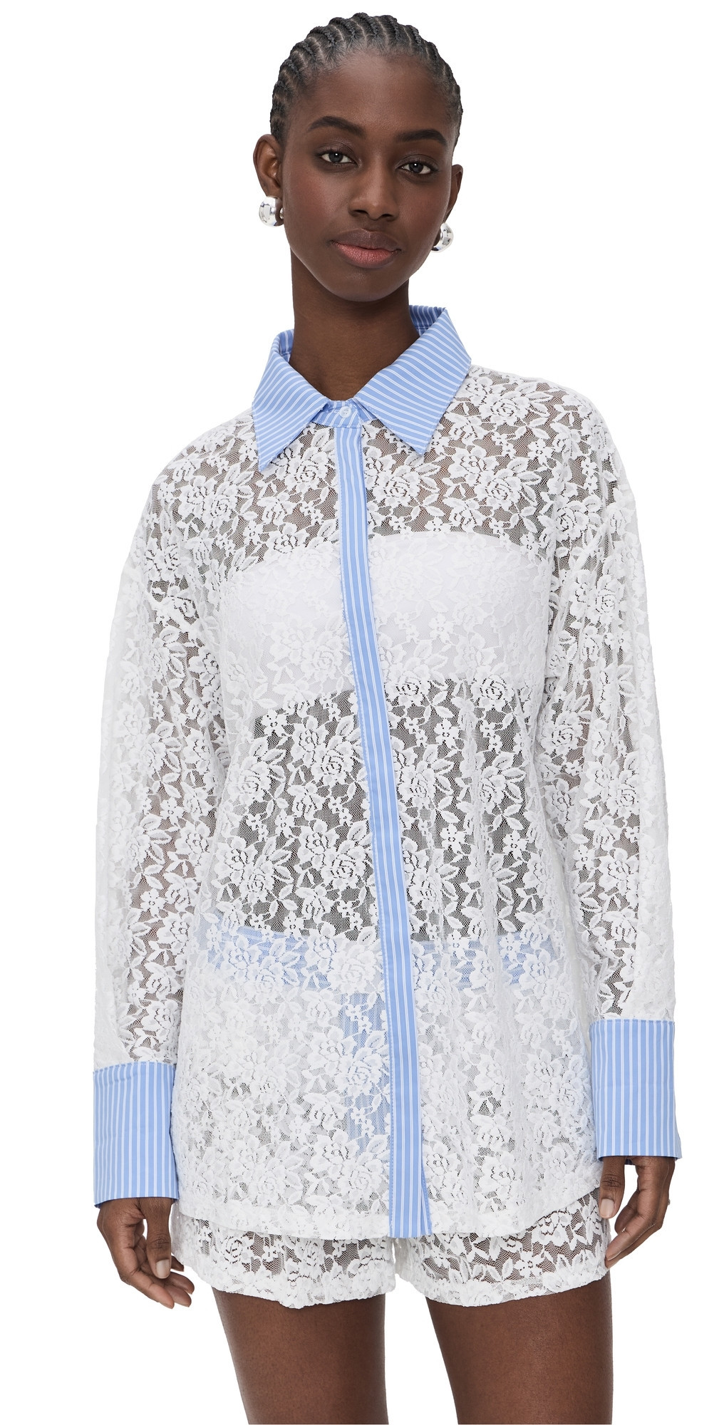 Lioness Boyfriend Shirt Porcelain M | Shopbop
