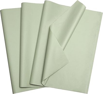 Bobobag 100 Sheets 20"X14" Sage Green Tissue Paper Bulk for Gift Bags Wrapping Paper,Christmas We... | Amazon (US)